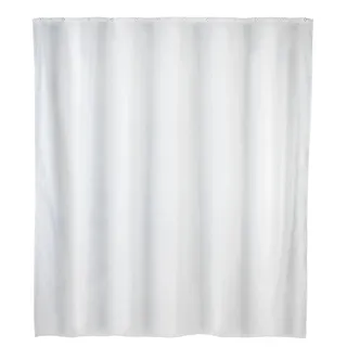 Wenko Duschvorhang Uni White 180 x 200 cm weiß