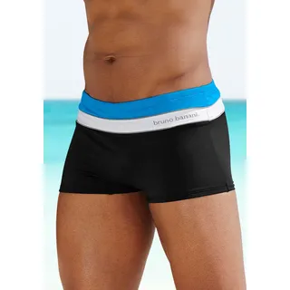 bruno banani Boxer-Badehose schwarz-türkis 2XL