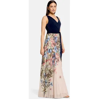 Vera Mont Abendkleid Plissee Blau 36