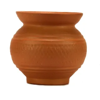 ASHIRWAD Mitti Kalash Erde Terrakotta Schlamm Mati für Puja Ehen Karvachoth Topf Grahpravesh Steingut (6,6 cm)