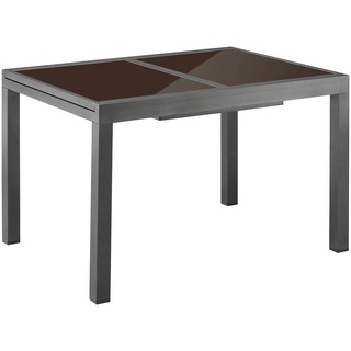 Gartentisch MERXX "Amalfi" Tische Gr. B/H/T: 90 cm x 75 cm x 180 cm, grau (anthrazit) Gartentische Tisch je nach Variante auf 180-240cm ausziehbar