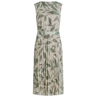 Betty & Co Chiffonkleid Plissee Beige/Grün 46