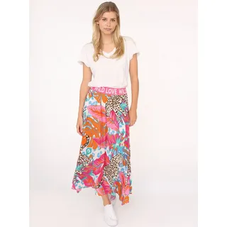 Zwillingsherz Maxirock Damen Animalprint Bunt L/XL
