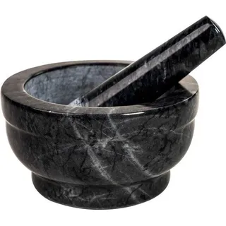 Famanu Mörser mit Stößel aus Marmor - Anthrazit, 150x80 mm