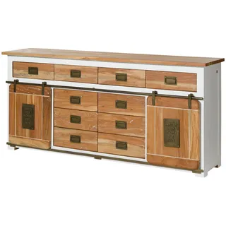 Massivmoebel24 Sideboard 200 x 90 x 45 cm Weiß