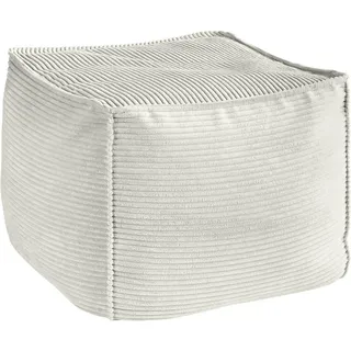 Hom`in Pouf, Hellgrau, Textil, Füllung: Styroporkugeln, 66x40x66 cm, Blauer Engel, Goldenes M, Oeko-Tex® Standard 100, DGM-Klimapakt, Indoor, Wohnzimmer, Hocker, Poufs