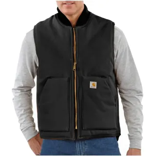Carhartt Herren Arctic-quilt Lined Duck Vest Isolierte Weste mit geripptem Kragen, lockere Passform (1er Pack) - XXL