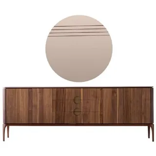JV Möbel Sideboard 2 St. mit Spiegel Modern  / Braun