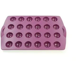 TUPPERWARE Silikonform Backen CakePops Mini Kugelchen lila Pralinen 32286