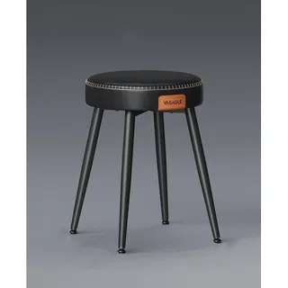 VASAGLE Sitzhocker (1 St), Esszimmerstuhl, EKHO Series, schminktisch stuhl, 48,2 cm hoch schwarz