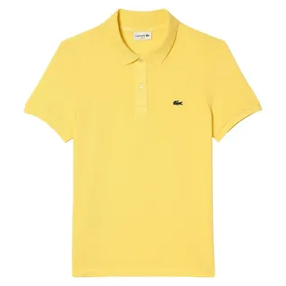 Lacoste Poloshirt Herren Poloshirt Slim Fit (1-tlg) gelb