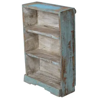 Guru-Shop Weinregal Küchenregal, Bücherregal, Wandregal - Modell 34 blau