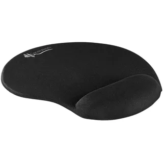 Ergonomisches Mauspad mit Gel-Handgelenkauflage, schwarz