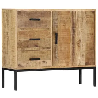 tinkaro Sideboard Kommode KALA kleine Anrichte Massivholzholz modern industrial Stil braun