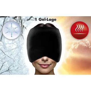 Newgen Medicals 360°-Migräne-Maske zum Kühlen und Wärmen, 1 Gel-Lage, schwarz