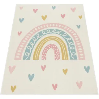 Paco Home Kinderteppich Teppich Kinderzimmer Mädchen Jungs Verschiedene Motive Und Größen, Grösse:160x220 cm, Farbe:Creme 4