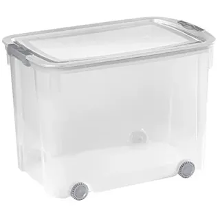 Curver VB 750608 Logik Aufbewahrungsbox mit Deckel 70 L, Plastik, transparent
