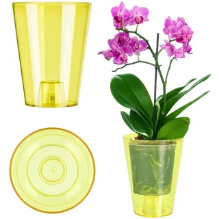 Kadax Orchideentopf Ø 12,7 x 16,3 cm Gelb