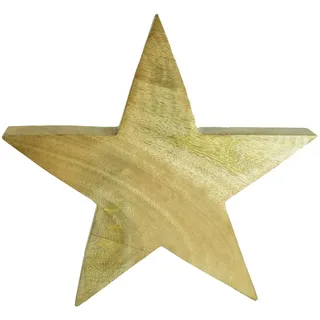 Stern Holz Holzstern Höhe 25 cm Aufsteller Weihnachtsdeko Fensterbank Tisch