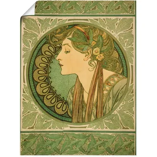 Poster ARTLAND "Lorbeer. 1921", grün (farbe bild(er): grün), B:45cm H:60cm, Bilder, Poster, ohne Rahmen