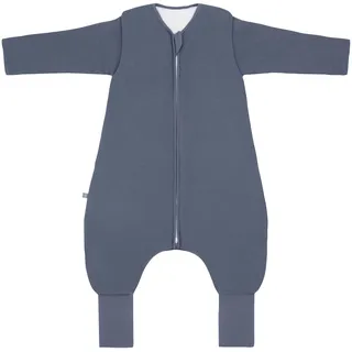EMMA & NOAH Baby Schlafsack Winter-Sleepoverall Blau 3,5 TOG 90