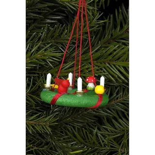 Christian Ulbricht Dekohänger Christbaumschmuck Adventskranz (4,3x1,9cm) von Christian Ulbricht