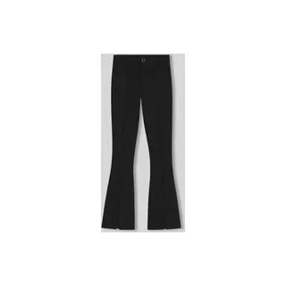 Flared Fit Schlaghose mit Schlitzen Modell 'Nereyel', Black, M