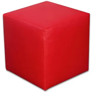 Best For Home Sitzhocker Kunstleder 40 x 41 x 40 cm Rot