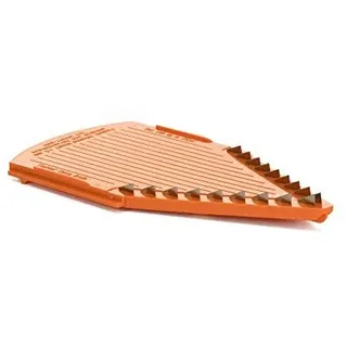 Börner Messereinschub für V1, V3 & V6 (4,5mm) • Messereinsatz für Streifen & Würfel mit Dicke 4,5mm • Gemüsehobel Messereinschub (V-Hobel) • Börner Küchenhobel Zubehör • Farbe: Orange