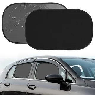 Selbsthaftende Autosonnenschutz ohne Saugnäpfe für Kinder (transparent)