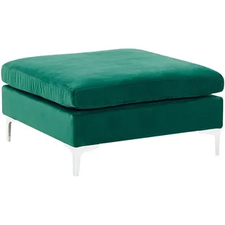 Beliani Sitzhocker Evja 85 x 48 x 85 cm Grün