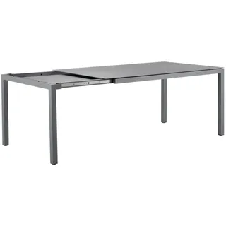 Solpuri Classic Ausziehtisch 160/220 x 100 x 75 cm Anthrazit/Weiß