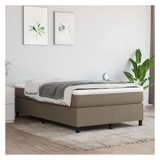 vidaXL Boxspringbett 120 x 200 cm Taupe