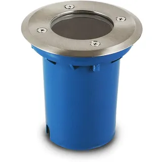 Kwazar Luminaire - Bodenstrahler Außen - Bodeneinbaustrahler Aussen - GU10 max. 35W, IP67, Befahrbar max. 3,5 t - Rund, inkl. Montagedose - für Terrasse, Garten, Wegbeleuchtung - Folio Einbaustrahler
