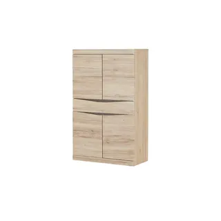 CaliCosy Highboard 103 x 139 x 40 cm Schwarz