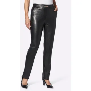 Witt Weiden Lederimitat-Hose Schwarz 54