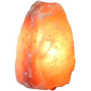 WAGNER LIFE DESIGN Salzkristall-Tischlampe "Rock", orange, Ø 12cm H: 18cm, 1 Stk., Leuchten, Handgefertigt - jeder Stein ein Unikat, H: ca.18 cm, ca.2-3 kg