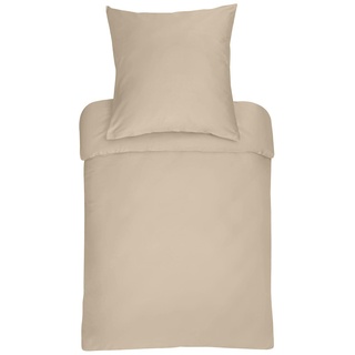 Bassetti Bettbezug einzeln 200x200 cm | beige-41  Mako-Satin Bettwäsche Uni