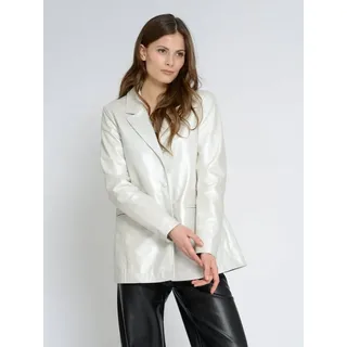 Maze Lederblazer 42021249 silberfarben S (36)