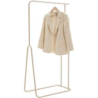 Xora Kleiderständer, Creme, Holz, Metall, Buche, massiv, 77.5x150x40 cm, Bsci, standfeste Füße, Jackenhalter, Garderobe, Garderobenständer