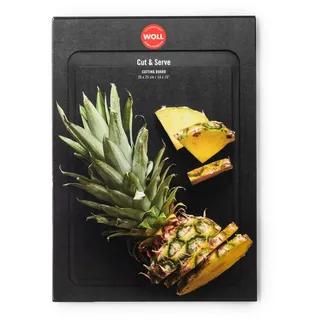 WOLL Cut & Serve Schneidebrett 1 35 x 27 cm Schwarz