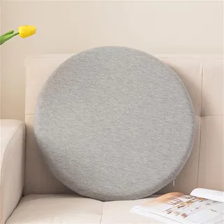 PEIHUODAN Sitzkissen Rund Memory Schaum Bodenkissen Kinder Weich Waschabar Abnehmbares Rund Stuhlkissen Kissenbezug Für Indoor Büro Stuhl Outdoor Gartenstühle Sitzpolster (Grey,30x3cm)