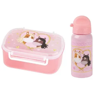Sigikid Trinkflasche Pony Love für Kinder Unisex rosa