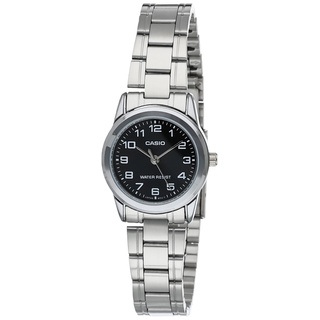 CASIO Damen Analog Quarz Uhr mit Edelstahl Armband LTP-V001D-1