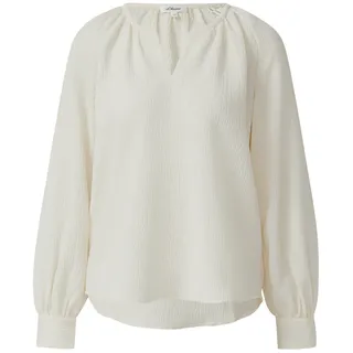 s.Oliver Elastische strukturierte Bluse beige S