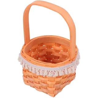 Cabilock Mini-obstkorb aus Holz Tragbar Korb zum Fotografieren Mini-Korb Flechtkorb Foto-Requisite Korb für Früchte Obst Obstkörbe