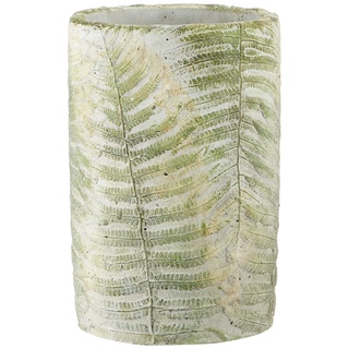 Homemania Vase Leaf, dekorativ, für Gegenstände, Mehrfarbig, aus Beton, 15 x 15 x 23 cm