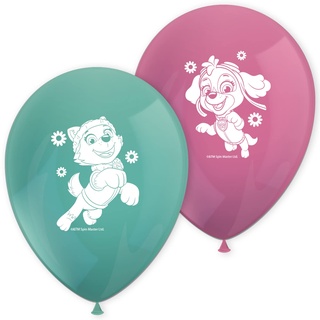 Procos Paw Patrol Skye & Everest Latex-Luftballons, bedruckt, 8 Stück