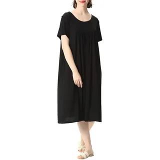 amropi Nachthemd Damen Stillnachthemd Schwangerschaft Schlafanzug Sommer Nachtwäsche Umstandskleidung - 4XL
