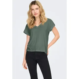 Only ONLFREE LIFE V-Neck Lace Top Grün M